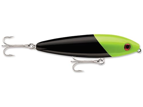Rapala Rapala Saltwater Skitter Walk 11 Fishing Lure 4 375 Inch - color: Black Chartreuse
