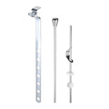 uxcell Sink Drain Repair Kit, 0.61" Sink Stopper Pull Rod Linkage Adjustable Center Pivot Ball Rod Iron Assembly for Bathroom Drain Replacement Parts, 15.5mm Ball - size: 15.5mm