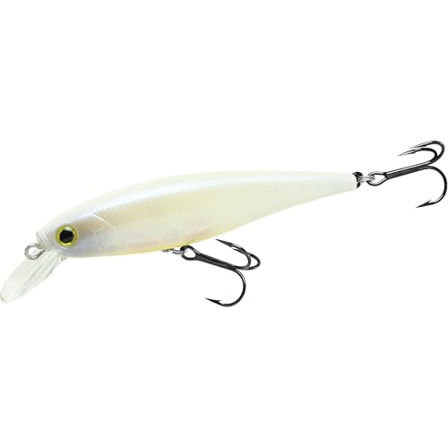 LUCKY CRAFT Pointer 78SP Fishing Lures, 3" Freshwater Bass & Trout Lures, Suspending 4ft-5ft Depth, Jerkbait, Bass Fishing Gear and Accessories, Ghost & Aurora - color: 445 French Pearl OB
