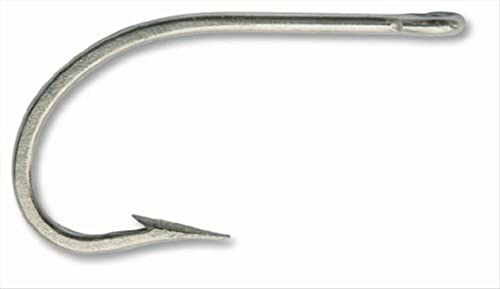 Mustad 7691S Big Game Southern and Tuna Forged Fishing Hook | Fish Hook Tackle Equipment | Tapered Ring Knife Point - size: [Size 11/0, Pack of 10]