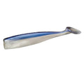 Lunker City Fishing Shaker 6" Swimbait Soft Plastic Bass Lure with Tail Swimming and Wobbling Action Swim Bait, 4 Per Bag, Made in The USA - color: Alewife