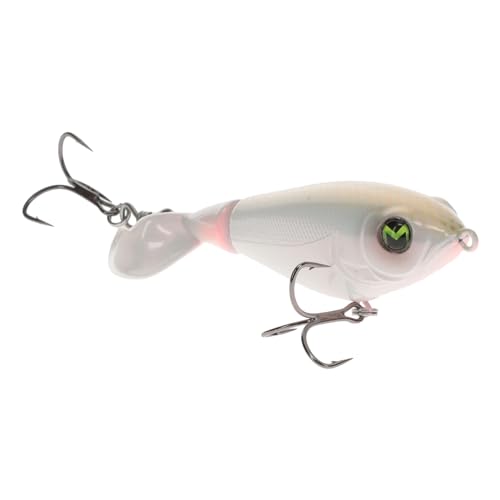 Lew's Mach Baits Patroller Propeller Bait Fishing Lure, Topwater Propeller Bait, Rotating Tail Section, Sound Chamber - color: Mach Bone, size: 1/2 oz