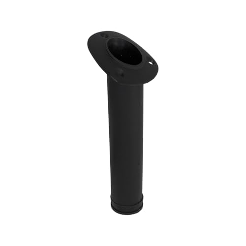 MARINE CITY Flush Mount Fishing Rod Holder 30 Degree Polypropylene, Durable, Lightweight, Easy Access for Fishing, Fits 2" Hole, Ideal for Kayaks, Boats and Yachts - color: Black, style: 1 Pcs