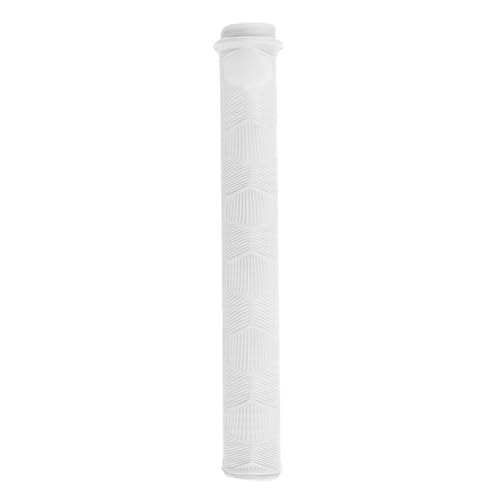 Fishing Rod Handle Cover, Silicone Fishing Pole Tube Sleeve with Non-Slip Design for 13mm-37mm Handle - color: White (luminous)
