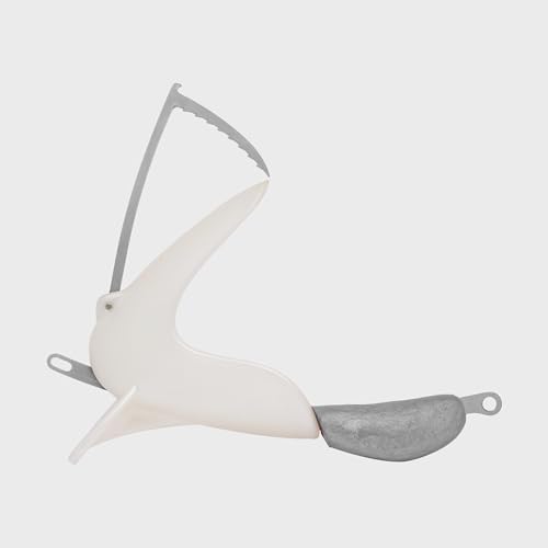Dead Bait Trolling Lure (Bare) – Premium Fishing Rig for Kayaks, Boats & Jet Skis – Realistic Swimming Action – Ideal for Pelagic Species - color: Pearl White, size: X-Large