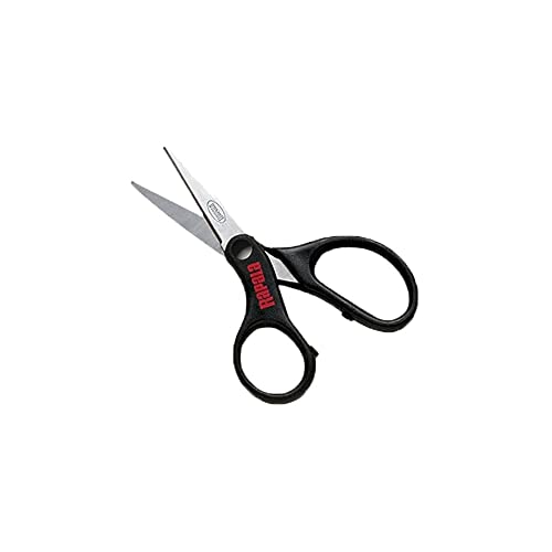 Rapala RSD-1 Line Scissors | Super sharp for cutting braided line and mono, stainless steel, small enough to fit in tackle storage, serrated cutting edge