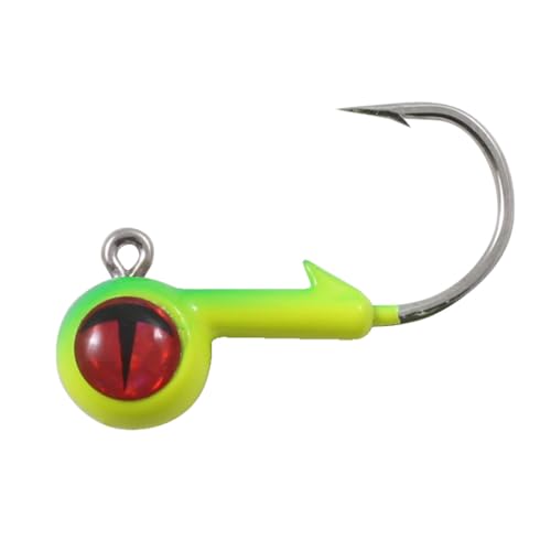 Northland Fishing Tackle Freshwater Tungsten Short Shank Fishing Jig for Bass, Walleye, Trout, and Many Others - color: Parakeet, size: 1/16 Oz