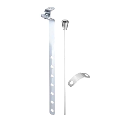 uxcell Lavatory Sink Repair Kit, Sink Drain Extension Rod Linkage and Spring Clip Kit, Sinks Stopper Pull Rod Assembly for Bathroom Drain Stopper Replacement