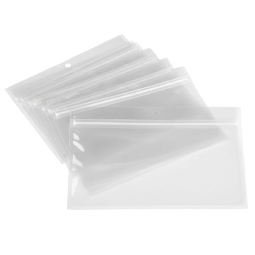 100 Pack Soft Plastic Baits Bags 8.8"x5.5" | Heavy-Duty Clear Lock Zipper Lure Packaging Bags - Leakproof Double-Sealed Zipper Storage for Soft Plastic Lures & Fishing Gear | Multiple Sizes - size: 8.8" x 5.5"
