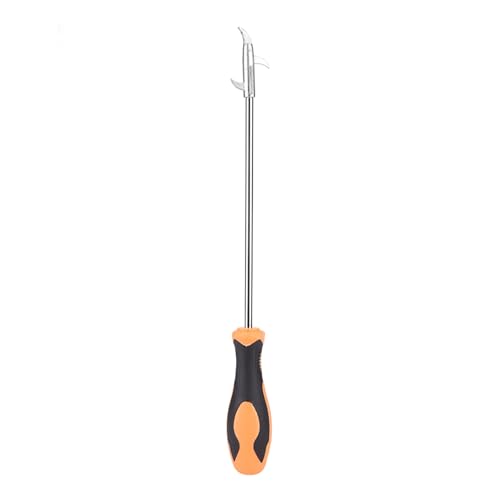 Car Tire Cleaning Hook, 4 in 1 Tire Stone Cleaning Hook, Stainless Steel Wheel Stone Cleaning Tool with Rubber Handle, Multifunctional Tire Stones Remover Hooks, 11.0in