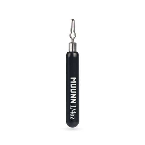 10 Pack Tungsten Skinny Drop Shot Weights, Pencil Sinkers with Quick-Change Line Clip for Drop Shot Rig & Finesse Bass Fishing - color: Matte Black, size: 1/16oz - 10 Pack