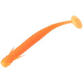 Dr.Fish 10 Pack Paddle Tail Swimbait 3'' Soft Plastic Fishing Lure Bass Fishing Freshwater Minnow Shad Bait Crappie Panfish Blugill - color: Orange_3''