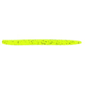Yamamoto 5" Senko Soft Stick Bait, 10-Pack, Bass Fishing Soft Plastic Lure, Multiple Colors - color: CHARTREUSE W/ LARGE BLACK FLAKE