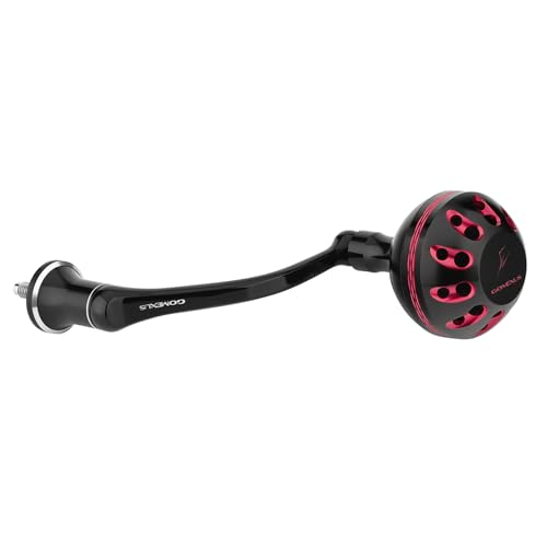 GOMEXUS Power Handle for Shimano Stradic FL FM Stella Vanford Vanquish Nasci Twinpower 1000-5000 Spinning Reel Replacement Crank - color: Black Red