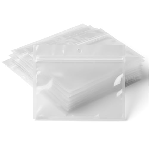 100 Pack Soft Plastic Baits Bags | Heavy-Duty Clear Lock Zipper Packaging Bags - Leakproof Double-Sealed Zipper Storage for Soft Plastic Lures & Fishing Gear | Multiple Sizes (5.9"x4.7") - size: 5.9" x 4.7"