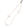 Beaded Phone Lanyard Wrist Strap Phone Charms Fixed Beads Pearl Chain - color: PC-yd-5