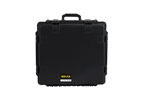 MEIJIA Premium Waterproof Rolling Hard Camera Case,Hard Protective Case with customizable fit foam and wheels,Full Protection with Light&Convenient Design,Elegant Black (24.8"X23.7"X13.17") - size: 24.8"X23.7"X13.17"