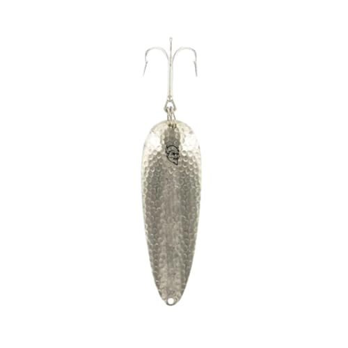 Dardevle Huskie Junior Nickel Back 2-Ounce Fishing Spoons - color: Hammered Nickel