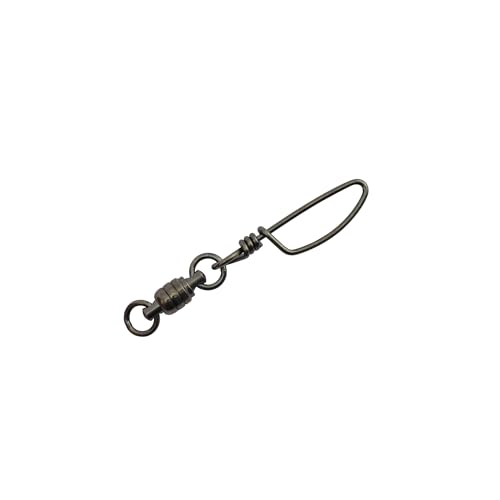 American Fishing Wire Stainless Steel Ball Bearing Snap Swivels with Double Welded Rings - size: 2 pc, #1, 70 lb test, style: 2 Piece