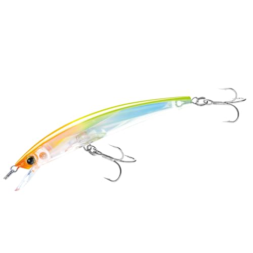Yo-Zuri Crystal 3D (F) 90Mm 3-1/2" Minnow, Real Mullet - color: Orange Yellow, size: 5-1/4 Inch