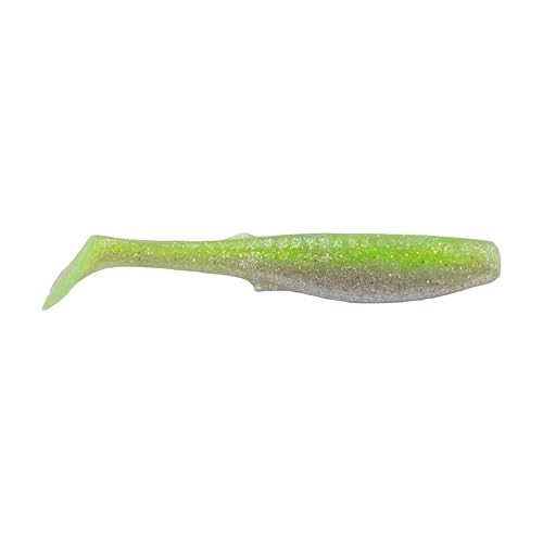 Berkley Gulp! Saltwater Paddleshad Fishing Soft Bait - color: Key Lime Chrome, size: 3"