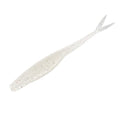 Strike King Mach Skooler Fishing Lure, Soft Plastic Jerkbait, Heavily Salted, Sleek Design, Erratic Action - color: Pearl Flash, size: 4"