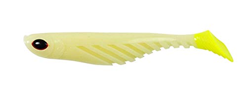 Berkley PowerBait Ripple Shad Fishing Soft Bait - color: Glow/Chartreuse, size: 3 1/2" (7 Count)