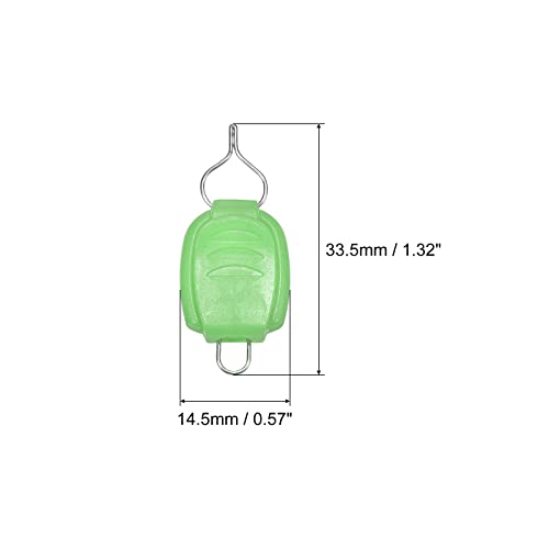 PATIKIL Fishing Line Holders, Baitcasting Reel Fishing Line Holder Clip Buckle Stopper Line Keeper Accessories - color: Green