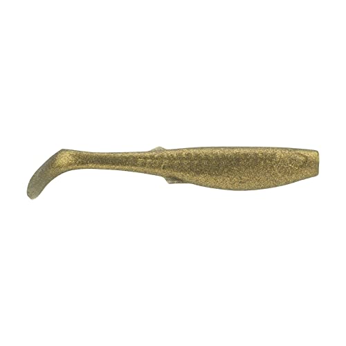 Berkley Gulp! Saltwater Paddleshad Fishing Soft Bait - color: Fool's Gold, size: 3"
