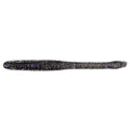 Drop Worm - 4" - Finesse Smallmouth Bass Fishing - Dropshot - Ultra Realistic - Matte Finish - Neutral Buoyant Soft Plastic - color: Smoke Clear Purple Flake