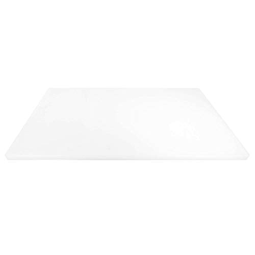 Big 30 x 18 Plastic Cutting Board - 3/4 Inch Thick for Meat, Game and Fish - Commercial Grade HDPP Poly with NSF Stamp, Weighs 13 Pounds, White - color: White, size: 30"L x 18"W