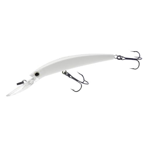 Duel Yo Zuri Crystal Minnow Deep Diver Walleye ' F Mm 3 Floating Lure - color: White, size: 4 3/8 Inch