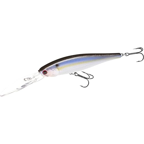LUCKY CRAFT SW Pointer 100XD, Saltwater Fishing Lure, Jerkbait, Tournament Winning, Deep Diver, Fishing Gear, Fishing Accessories, Fishing Tackle - color: 183 Pearl Threadfin Shad