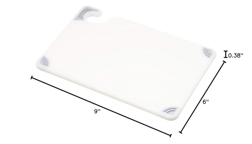 San Jamar Cutting Board,6x9,White CBG6938WH - 1 Each - color: White