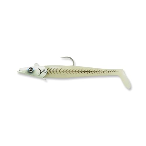 Savage Gear Sandeel - color: Green Glow, size: 7.5 in - 3 1/2 oz