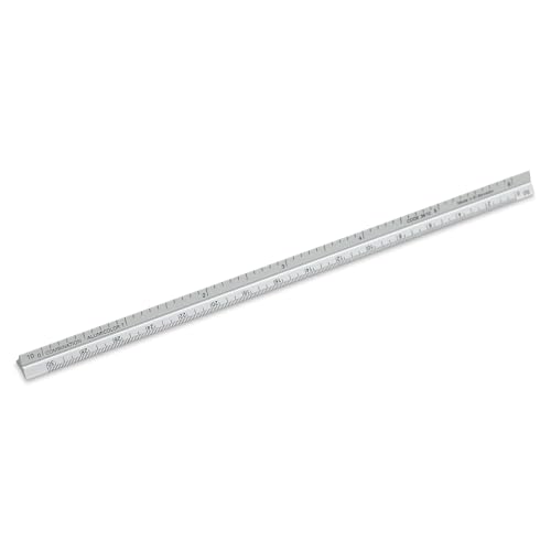 Alumicolor 3610-1 Aluminum Combination Pocket Scale, 6IN, Silver - color: Silver, size: 6 Inch, style: Combination