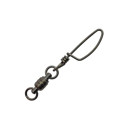 American Fishing Wire Stainless Steel Ball Bearing Snap Swivels with Double Welded Rings - size: #6 - 320lb, style: 2 Piece