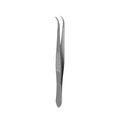 Splinter Forceps - Fine Point - Tweezers Stainless Steel Straight & Curved (curved 5") - size: curved 5"