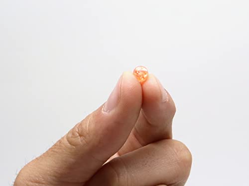 Harmony Fishing - Holographic Beads for Fishing Rigs, Baits & Lures (50 Pack) - style: Orange, 6mm (50 Pack)