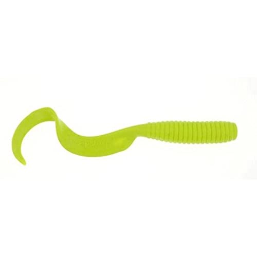 Berkley Gulp! Grub Saltwater Fishing Soft Bait - color: Chartreuse, size: 5"