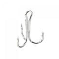 PATIKIL Treble Fish Hooks, Carbon Steel Sharp Round Bend Hook Triple Barbed Hook for Freshwater Saltwater - color: White, size: 19mm/0.75"