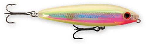 Rapala Rapala Skitter Walk 08 Fishing Lure 3 125 Inch - color: Holographic Bone Chartreuse, size: Size 8, 3.125-Inch