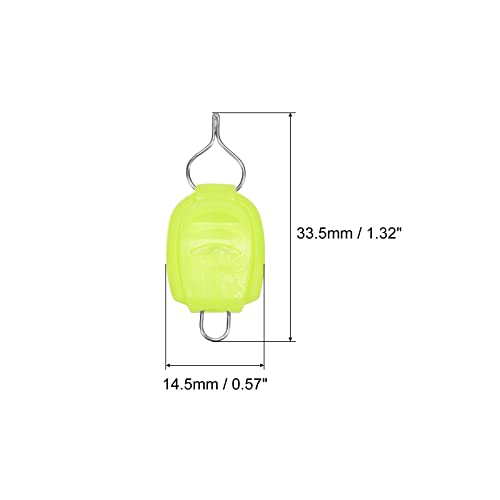 PATIKIL Fishing Line Holders, Baitcasting Reel Fishing Line Holder Clip Buckle Stopper Line Keeper Accessories - color: Yellow