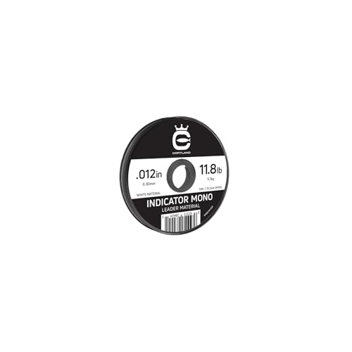Cortland Indicator Mono Leader Material Fly Fishing - color: White, size: 0.007" / 6.3 lb