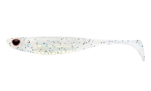 Nomad Design Spectre Minnow 3.25" Internal Foil System, Soft Paddletail - (5 Pack) - Live Ops for Fresh or Saltwater Inshore Species - color: Blue Ghost