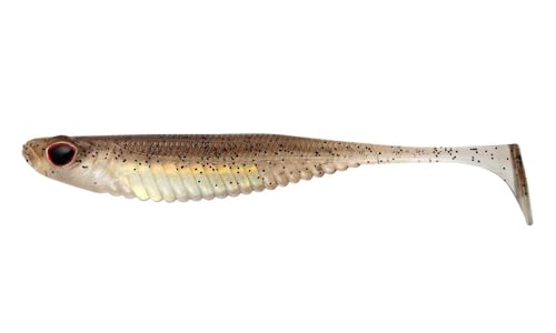 Nomad Design Spectre Minnow 3.25" Internal Foil System, Soft Paddletail - (5 Pack) - Live Ops for Fresh or Saltwater Inshore Species - color: Arkansas Shiner