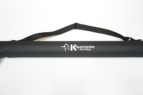 Kingfisher Fly Fishing Fly Rod and Reel Case, Black