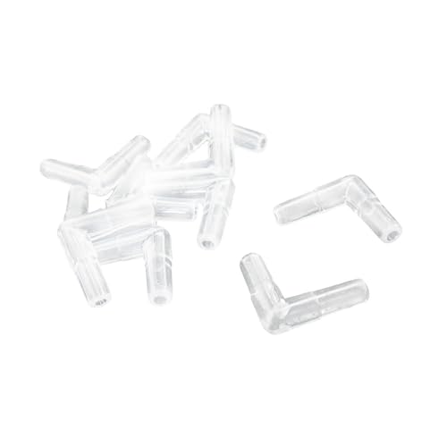 5mm Aquarium Tank Clear Plastic 2 Way Air Valve Line Connectors 10 Pcs Auto Replacement Parts