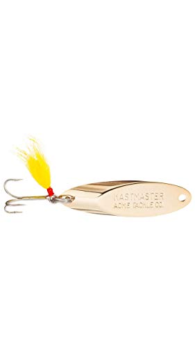Acme Kastmaster Lure with Buck Tail Teaser - color: Gold, size: 1/8-Ounce