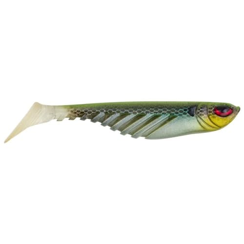 Berkley PowerBait Ripple Shad Fishing Soft Bait - color: Fire Perch, size: 4" (5 Count)